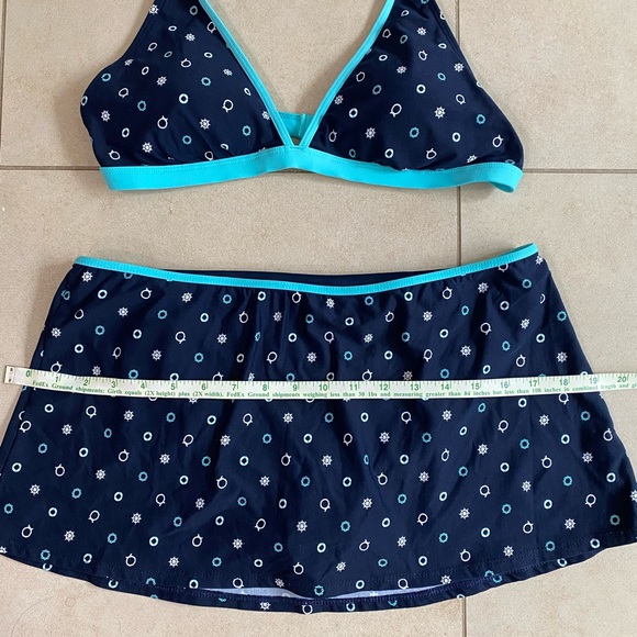 Nautica Navy Bikini with Aqua Accents - Picture 4 of 5